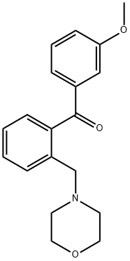 3'-METHOXY-2-MORPHOLINOMETHYL BENZOPHENONE Structural