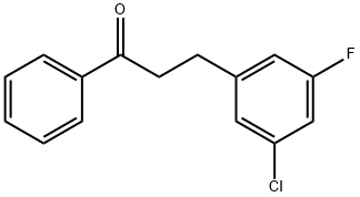 3-(3-CHLORO-5-FLUOROPHENYL)PROPIOPHENONE Structural