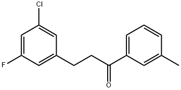 3-(3-CHLORO-5-FLUOROPHENYL)-3'-METHYLPROPIOPHENONE Structural