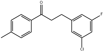 3-(3-CHLORO-5-FLUOROPHENYL)-4'-METHYLPROPIOPHENONE Structural