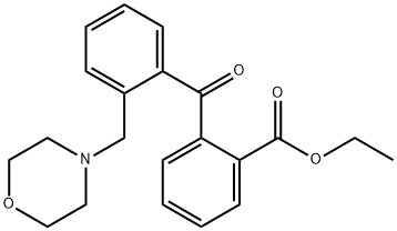 2-CARBOETHOXY-2'-MORPHOLINOMETHYL BENZOPHENONE Structural