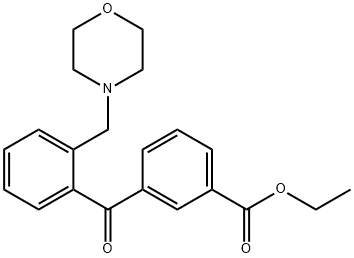 3'-CARBOETHOXY-2-MORPHOLINOMETHYL BENZOPHENONE Structural