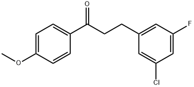 3-(3-CHLORO-5-FLUOROPHENYL)-4'-METHOXYPROPIOPHENONE