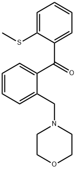 2-MORPHOLINOMETHYL-2'-THIOMETHYLBENZOPHENONE Structural