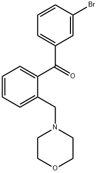 3'-BROMO-2-MORPHOLINOMETHYL BENZOPHENONE Structural