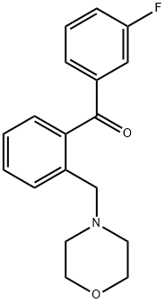 3'-FLUORO-2-MORPHOLINOMETHYL BENZOPHENONE Structural