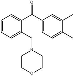 3',4'-DIMETHYL-2-MORPHOLINOMETHYL BENZOPHENONE Structural