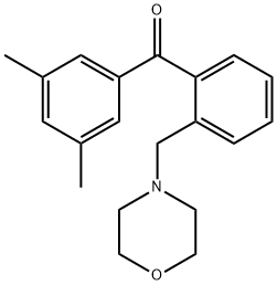 3',5'-DIMETHYL-2-MORPHOLINOMETHYL BENZOPHENONE Structural