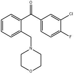 3'-CHLORO-4'-FLUORO-2-MORPHOLINOMETHYL BENZOPHENONE