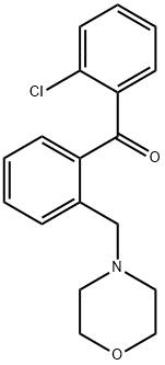 2-CHLORO-2'-MORPHOLINOMETHYL BENZOPHENONE Structural