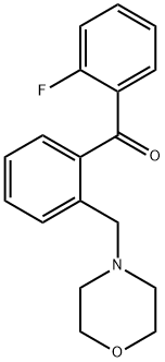 2-FLUORO-2'-MORPHOLINOMETHYL BENZOPHENONE Structural