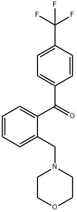 2-MORPHOLINOMETHYL-4'-TRIFLUOROMETHYLBENZOPHENONE Structural