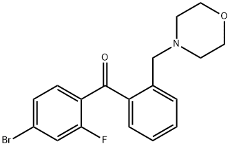 4-BROMO-2-FLUORO-2'-MORPHOLINOMETHYL BENZOPHENONE