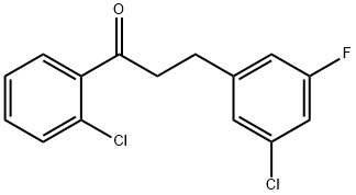 2'-CHLORO-3-(3-CHLORO-5-FLUOROPHENYL)PROPIOPHENONE Structural