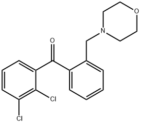 2,3-DICHLORO-2'-MORPHOLINOMETHYL BENZOPHENONE Structural