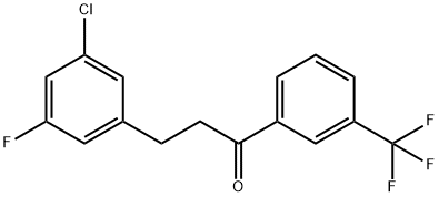 3-(3-CHLORO-5-FLUOROPHENYL)-3'-TRIFLUOROMETHYLPROPIOPHENONE Structural