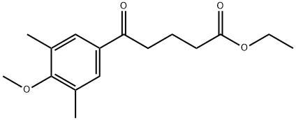 ETHYL 5-(3,5-DIMETHYL-4-METHOXYPHENYL)-5-OXOVALERATE Structural