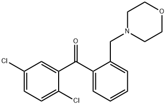 2,5-DICHLORO-2'-MORPHOLINOMETHYL BENZOPHENONE Structural