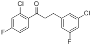 2'-CHLORO-3-(3-CHLORO-5-FLUOROPHENYL)-4'-FLUOROPROPIOPHENONE Structural