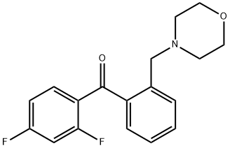 2,4-DIFLUORO-2'-MORPHOLINOMETHYL BENZOPHENONE Structural