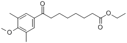 ETHYL 8-(3,5-DIMETHYL-4-METHOXYPHENYL)-8-OXOOCTANOATE Structural