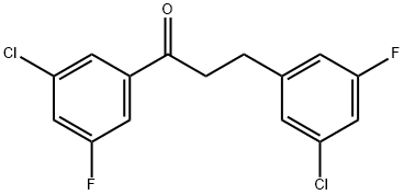 3'-CHLORO-3-(3-CHLORO-5-FLUOROPHENYL)-5'-FLUOROPROPIOPHENONE