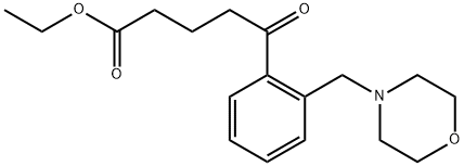 ETHYL 5-[2-(MORPHOLINOMETHYL)PHENYL]-5-OXOVALERATE Structural