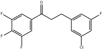 3-(3-CHLORO-5-FLUOROPHENYL)-3',4',5'-TRIFLUOROPROPIOPHENONE Structural