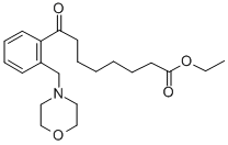 ETHYL 8-[2-(MORPHOLINOMETHYL)PHENYL]-8-OXOOCTANOATE Structural