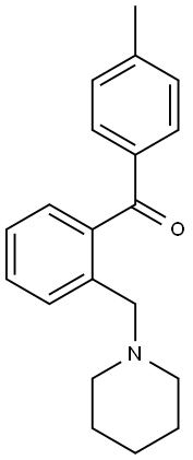 4'-METHYL-2-PIPERIDINOMETHYL BENZOPHENONE Structural