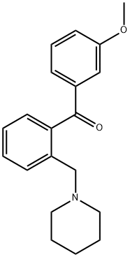 3'-METHOXY-2-PIPERIDINOMETHYL BENZOPHENONE Structural