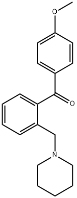 4'-METHOXY-2-PIPERIDINOMETHYL BENZOPHENONE Structural