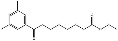 ETHYL 8-(3,5-DIMETHYLPHENYL)-8-OXOOCTANOATE Structural