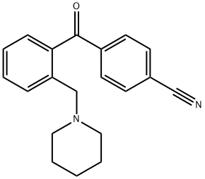 4'-CYANO-2-PIPERIDINOMETHYL BENZOPHENONE Structural