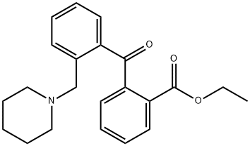 2-CARBOETHOXY-2'-PIPERIDINOMETHYL BENZOPHENONE Structural