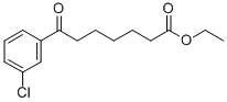 ETHYL 7-(3-CHLOROPHENYL)-7-OXOHEPTANOATE Structural