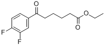 ETHYL 6-(3,4-DIFLUOROPHENYL)-6-OXOHEXANOATE Structural