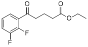 ETHYL 5-(2,3-DIFLUOROPHENYL)-5-OXOVALERATE Structural