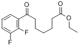 ETHYL 7-(2,3-DIFLUOROPHENYL)-7-OXOHEPTANOATE Structural