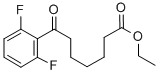 ETHYL 7-(2,6-DIFLUOROPHENYL)-7-OXOHEPTANOATE Structural