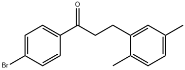 4'-BROMO-3-(2,5-DIMETHYLPHENYL)PROPIOPHENONE Structural