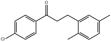 4'-CHLORO-3-(2,5-DIMETHYLPHENYL)PROPIOPHENONE Structural