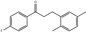 3-(2,5-DIMETHYLPHENYL)-4'-FLUOROPROPIOPHENONE Structural