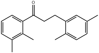 2',3'-DIMETHYL-3-(2,5-DIMETHYLPHENYL)PROPIOPHENONE Structural