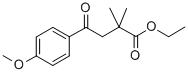 ETHYL 2,2-DIMETHYL-4-(4-METHOXYPHENYL)-4-OXOBUTYRATE Structural