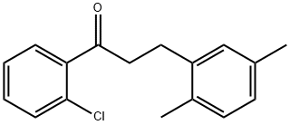 2'-CHLORO-3-(2,5-DIMETHYLPHENYL)PROPIOPHENONE Structural