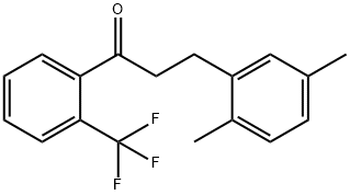 3-(2,5-DIMETHYLPHENYL)-2'-TRIFLUOROMETHYLPROPIOPHENONE Structural