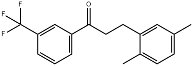 3-(2,5-DIMETHYLPHENYL)-3'-TRIFLUOROMETHYLPROPIOPHENONE Structural