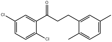 2',5'-DICHLORO-3-(2,5-DIMETHYLPHENYL)PROPIOPHENONE Structural