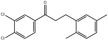 3',4'-DICHLORO-3-(2,5-DIMETHYLPHENYL)PROPIOPHENONE Structural